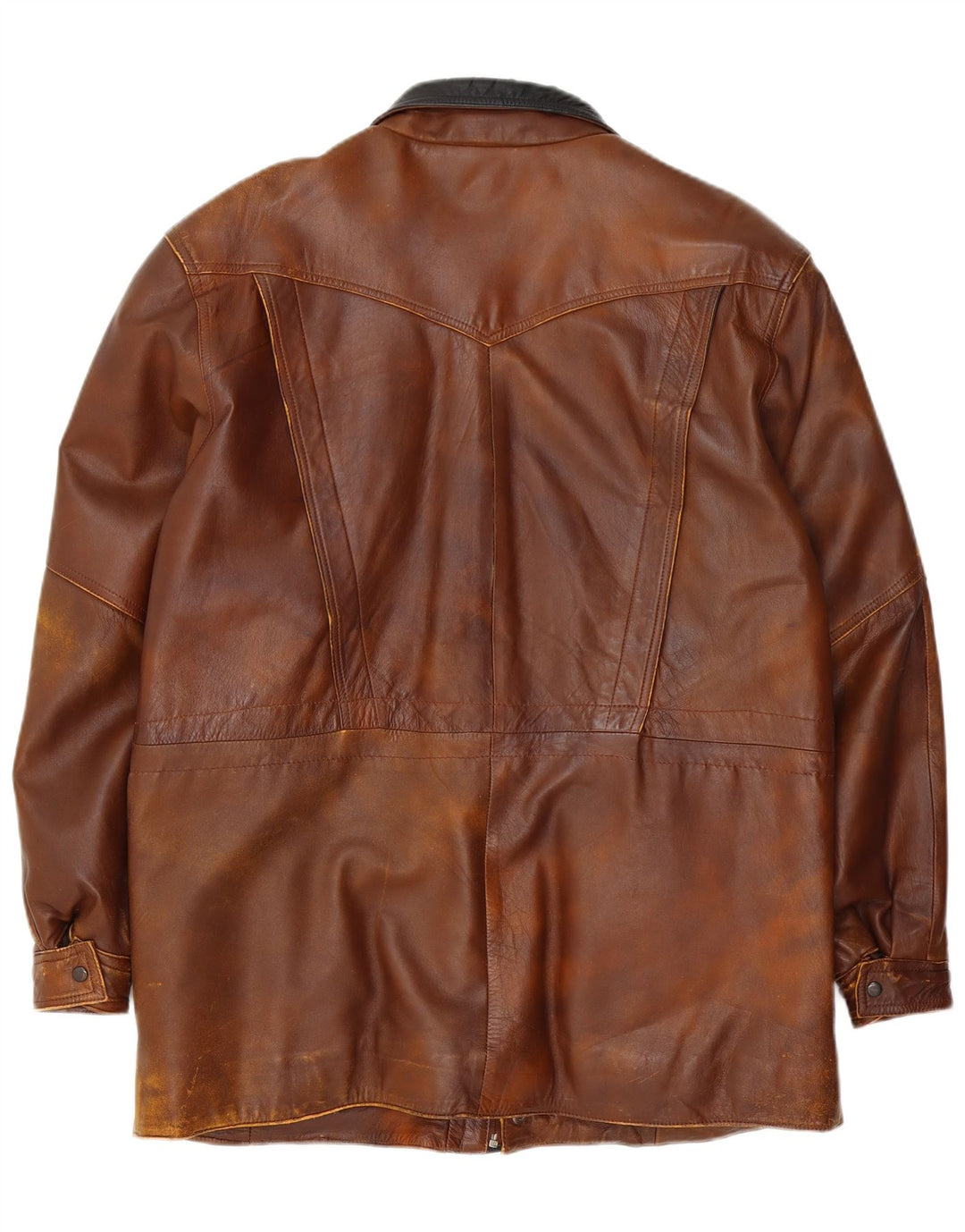 Vintage Mens Leather Jacket UK 42 XL Brown