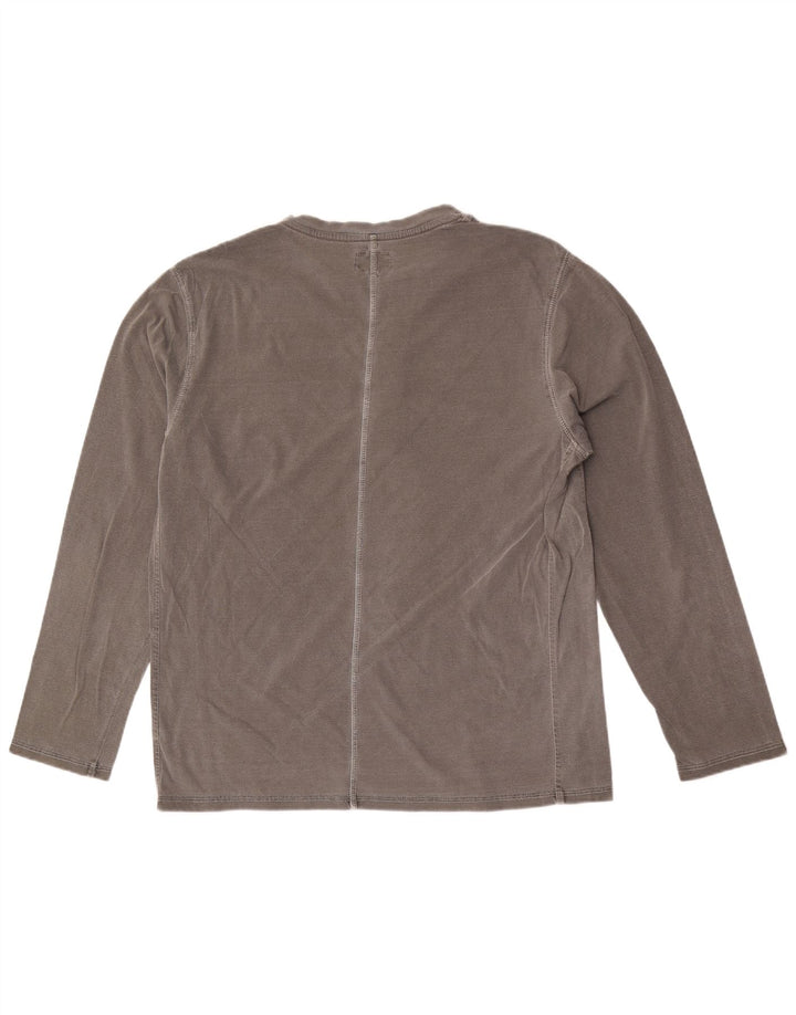 Calvin Klein Mens Graphic Top Long Sleeve Large Grey Cotton Bird