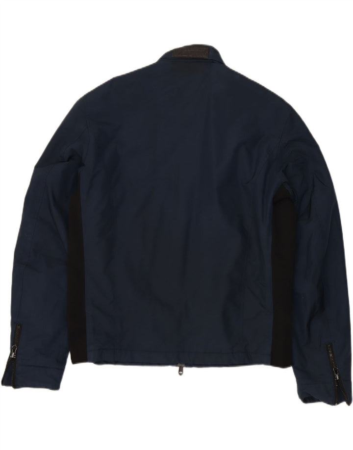 REFRIGIWEAR Mens Windbreaker Jacket UK 44 2XL Navy Blue Colourblock Vintage Refrigiwear and Second-Hand Refrigiwear from Messina Hembry 