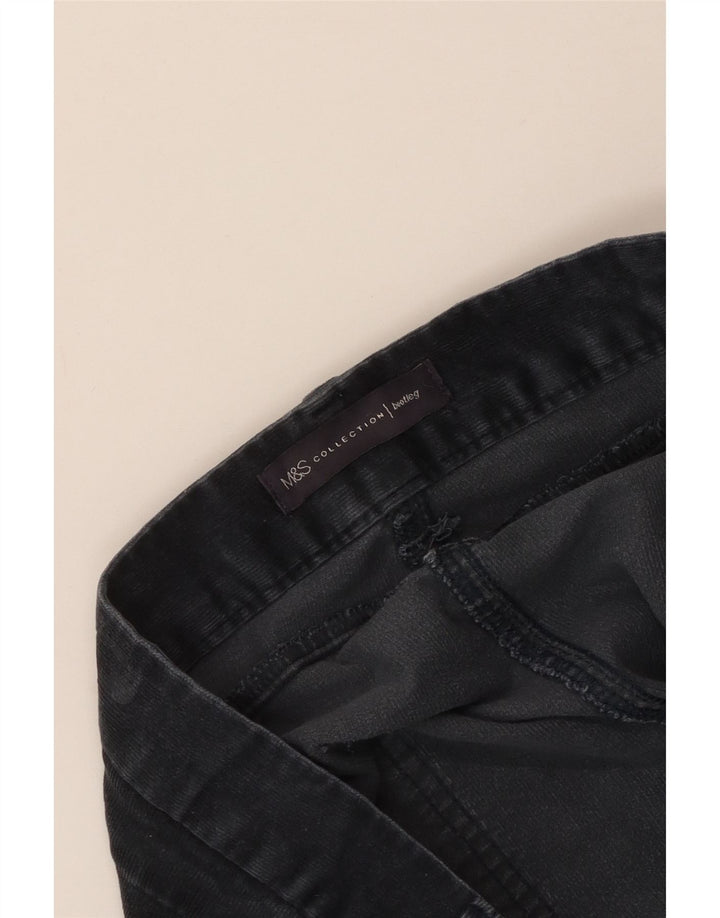 Marks & Spencer Womens Bootcut Corduroy Trousers W40 L33 Navy Blue
