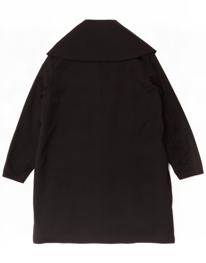 Moschino Womens Overcoat UK 16 Large Black