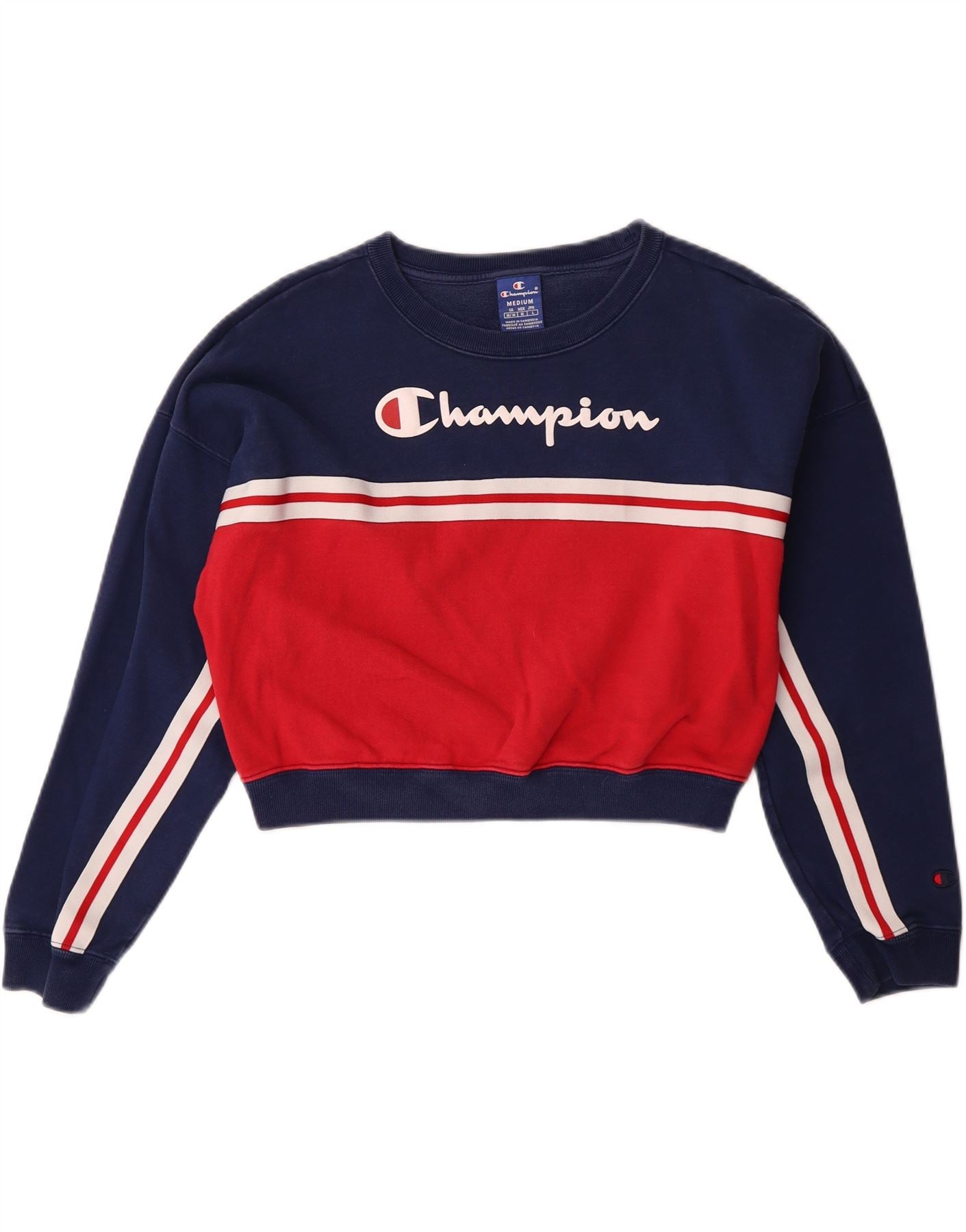 CHAMPION Dames Oversized Grafische Sweatshirt Trui UK 14 Medium
