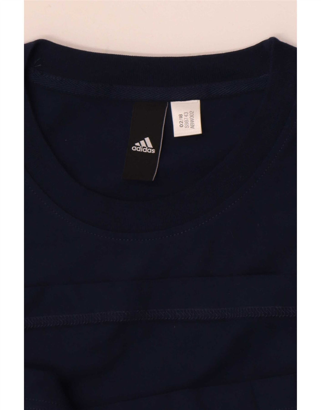 Adidas Mens T-Shirt Top Small Navy Blue