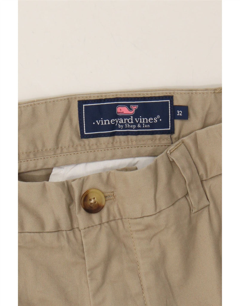 VINEYARD VINES Mens Chino Shorts W32 Medium  Brown Cotton Vintage Vineyard Vines and Second-Hand Vineyard Vines from Messina Hembry 