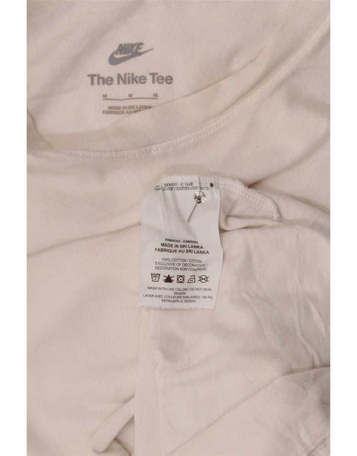 Nike Mens T-Shirt Top Medium White Cotton