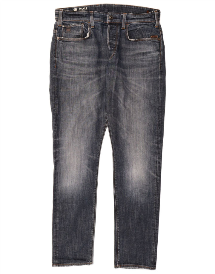 G-Star Mens Tapered Jeans W32 L32 Navy Blue Cotton