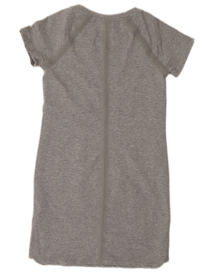 Athleta Womens T-Shirt Dress UK 10 Small Grey Flecked Polyester