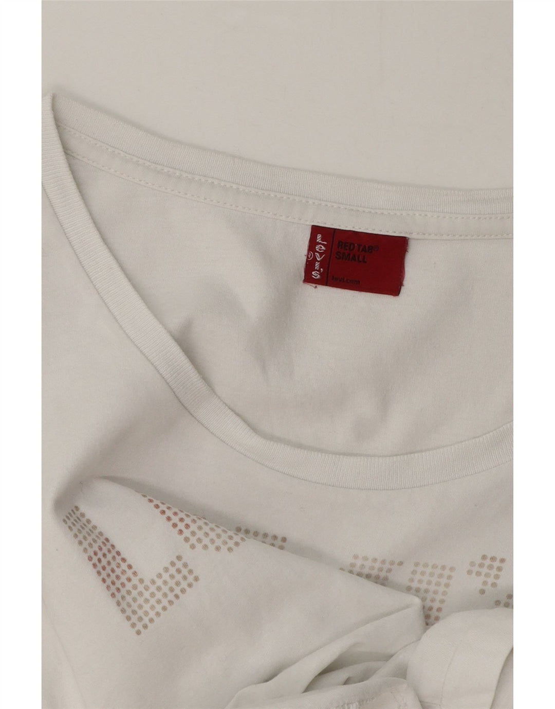 Levi's Womens Graphic T-Shirt Top UK 10 Small White