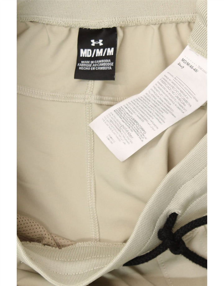 Under Armour Womens Tracksuit Trousers Medium W28 L30 Beige Striped