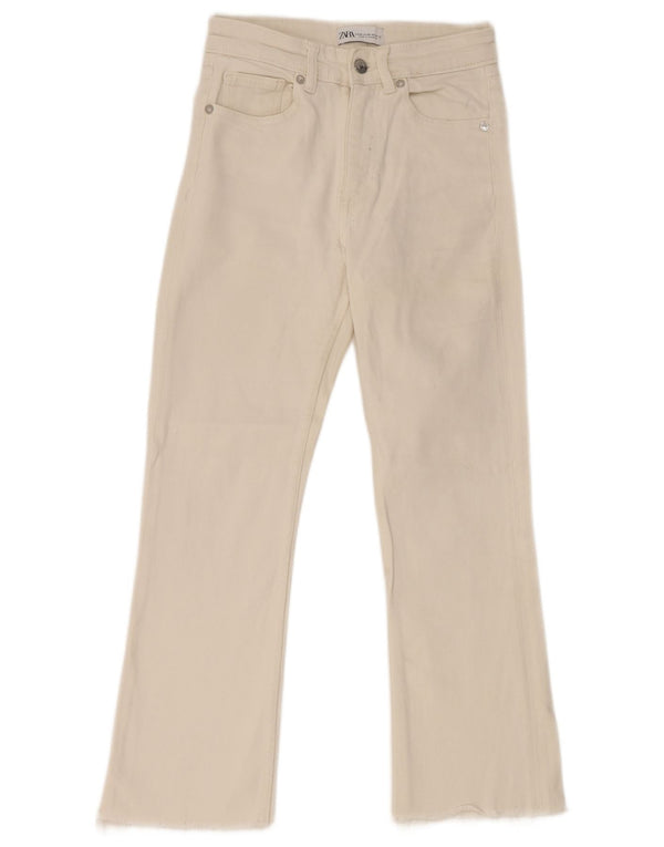 Zara Womens Straight Jeans EU 36 XS W26 L24 White Cotton