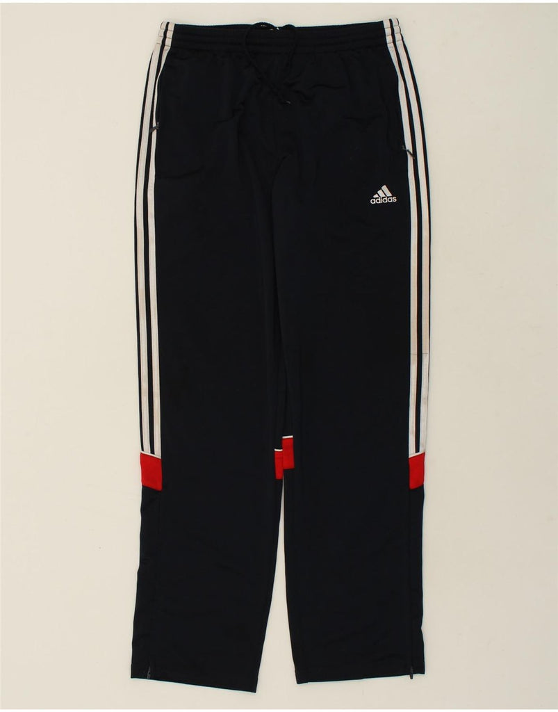 ADIDAS Mens Tracksuit Trousers UK 42/42 Medium Navy Blue Polyester | Vintage Adidas | Thrift | Second-Hand Adidas | Used Clothing | Messina Hembry 