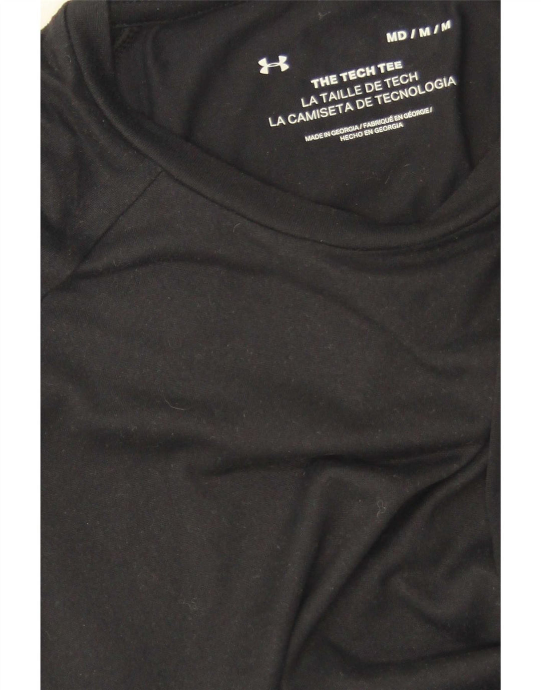 Under Armour Mens T-Shirt Top Medium Black Polyester