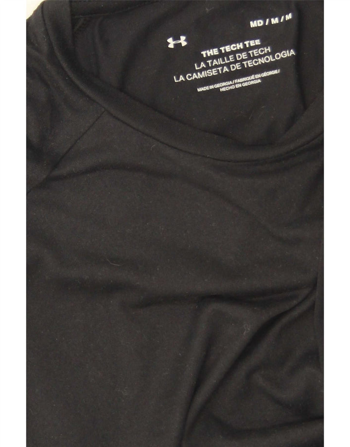 Under Armour Mens T-Shirt Top Medium Black Polyester