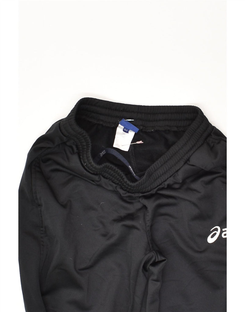 ASICS Boys Tracksuit Trousers 10-11 Years Black | Vintage Asics | Thrift | Second-Hand Asics | Used Clothing | Messina Hembry 