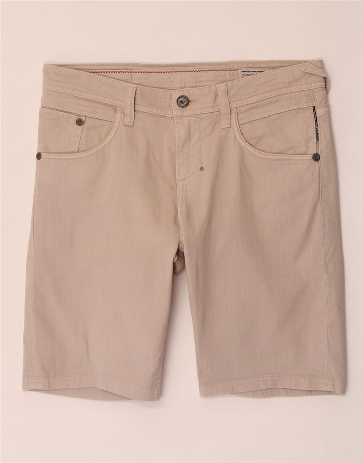 Meltin' Pot Womens Casual Shorts W32 Large Beige Cotton