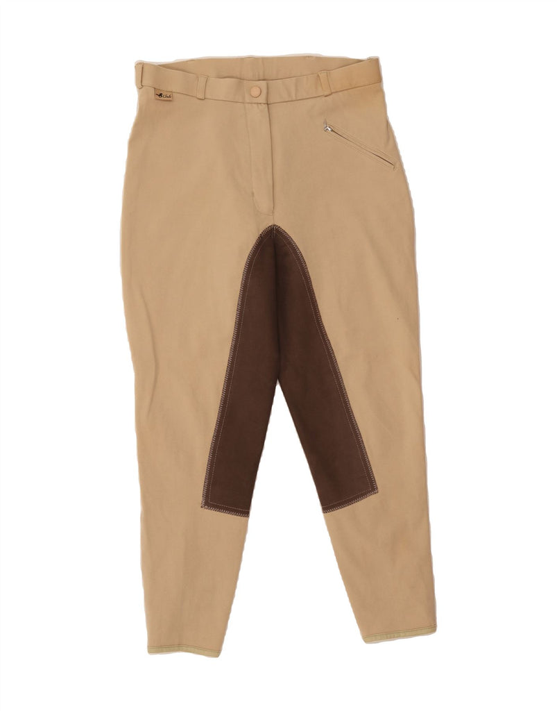 FEROTI Womens Tapered Cropped Trousers EU 40 Medium W30 L26 Beige Vintage Feroti and Second-Hand Feroti from Messina Hembry 