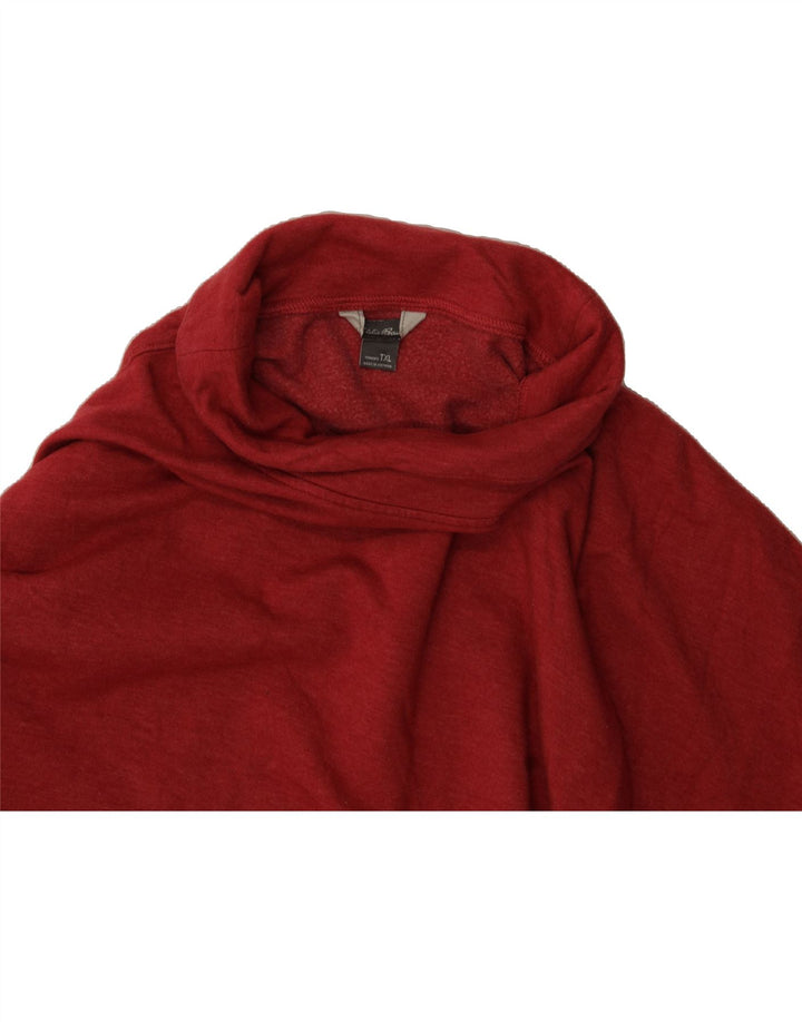 EDDIE BAUER Womens Oversized Roll Neck Sweatshirt Jumper UK 18 XL Red Vintage Eddie Bauer and Second-Hand Eddie Bauer from Messina Hembry 
