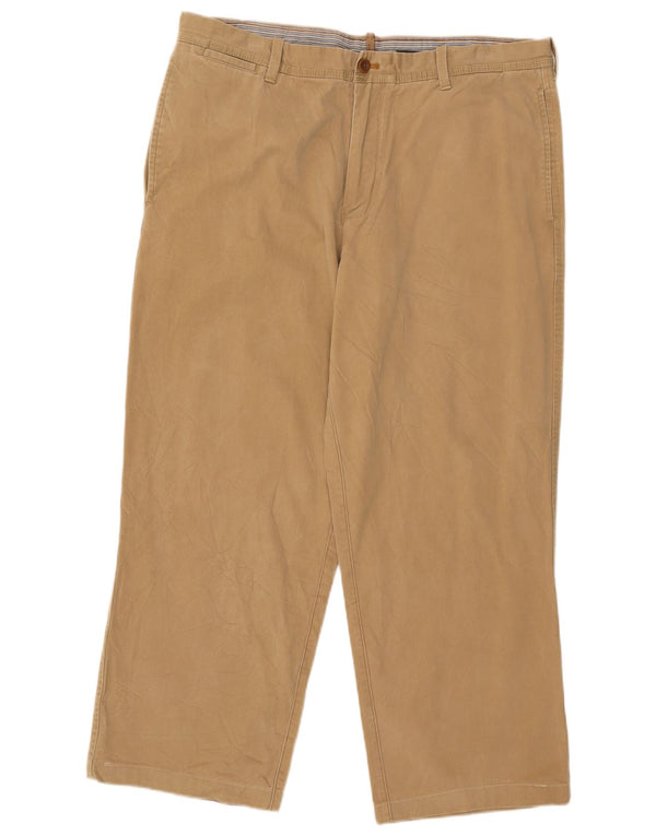 Timberland Mens Straight Chino Trousers W38 L27 Beige Cotton