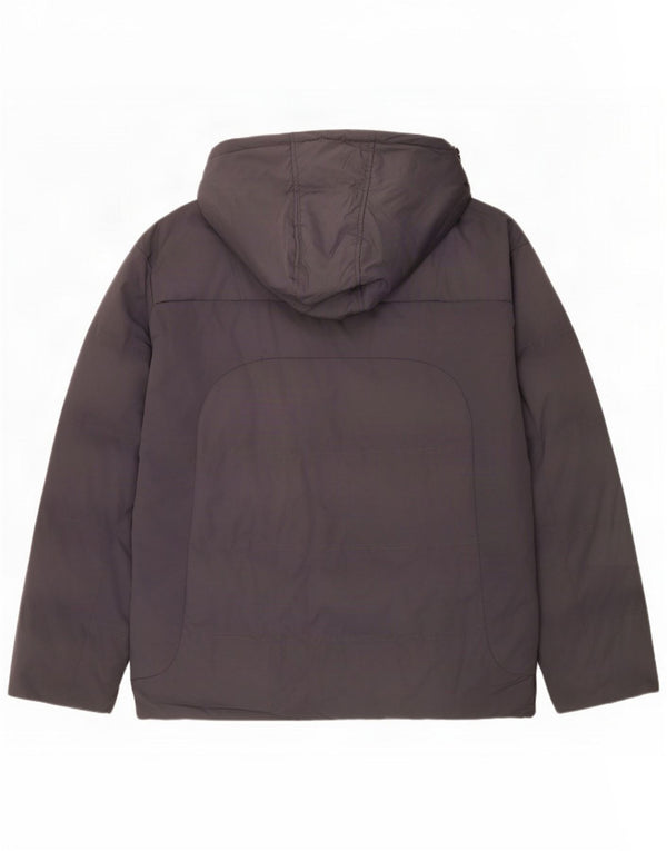 MC Kee's Mens Hooded Padded Jacket UK 40 Large Grey Polyester