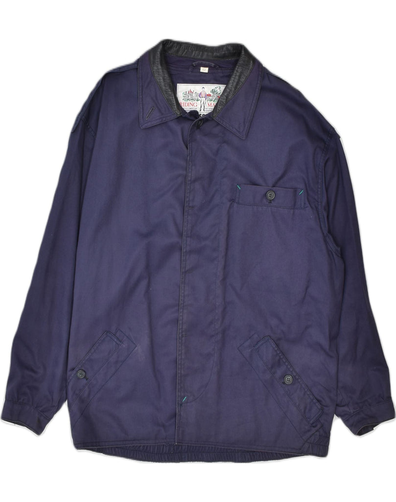 INCOM Mens Utility Jacket IT 52 XL Navy Blue | Vintage | Thrift | Second-Hand | Used Clothing | Messina Hembry 