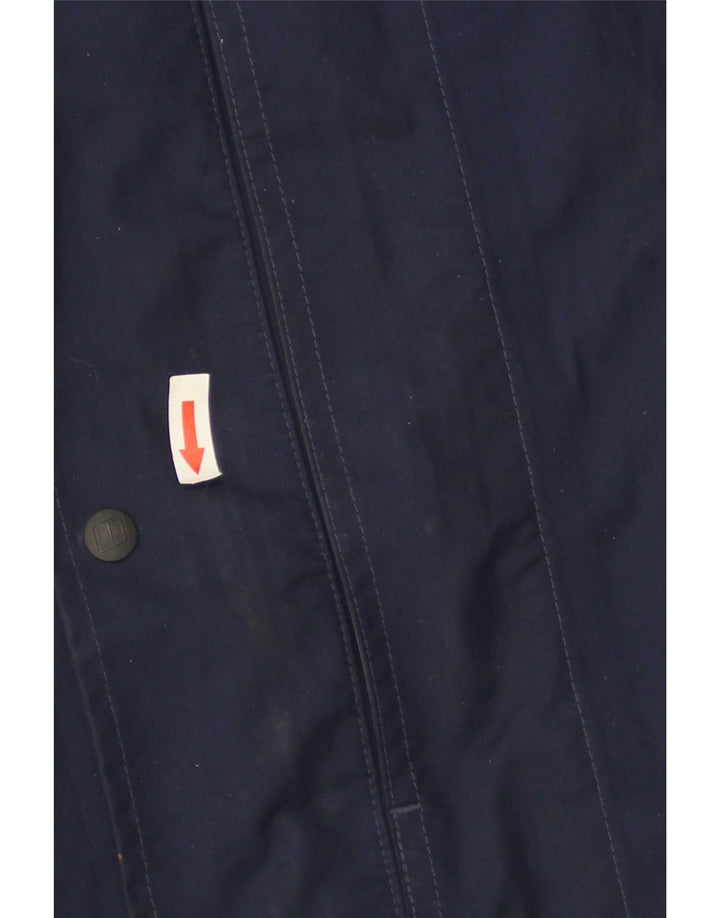 Berghaus Mens Hooded Rain Jacket UK 40 Large Navy Blue Nylon