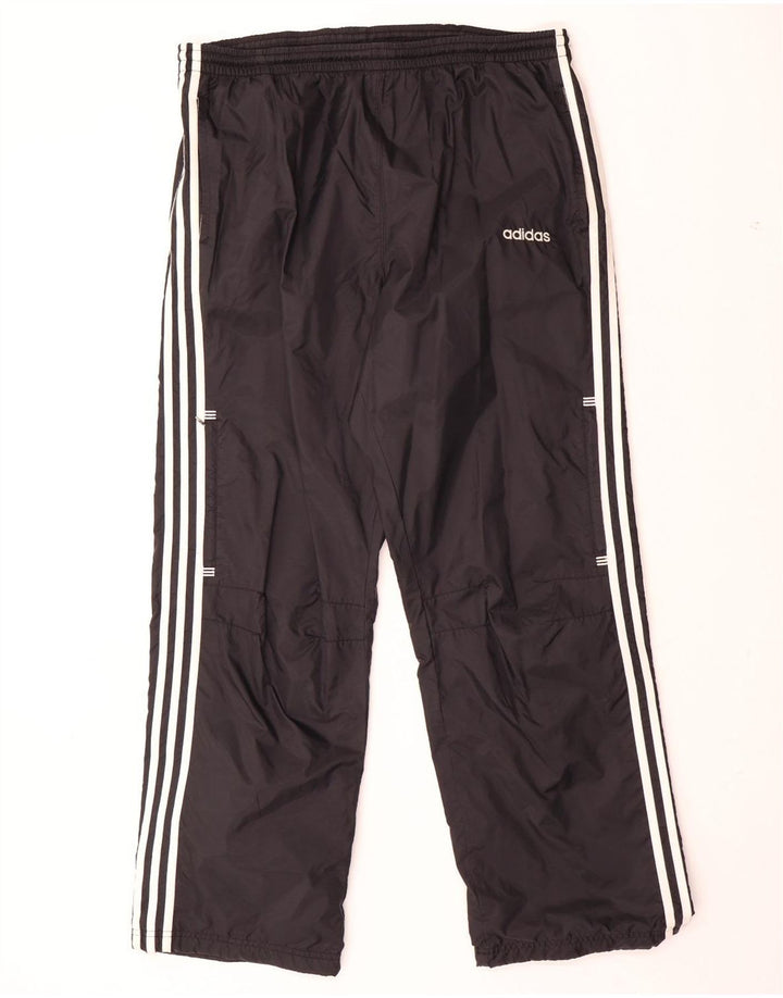 ADIDAS Mens Cargo Tracksuit Trousers Large Black Polyester