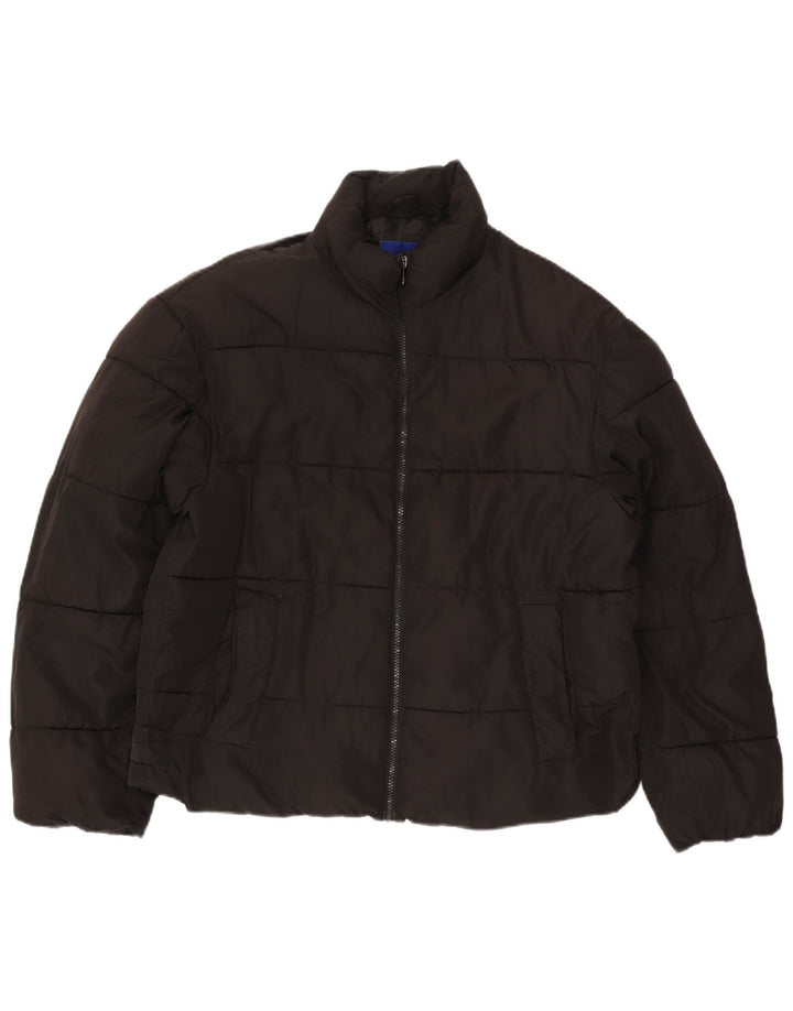 Jack & Jones Mens Padded Jacket UK 38 Medium Black Polyester