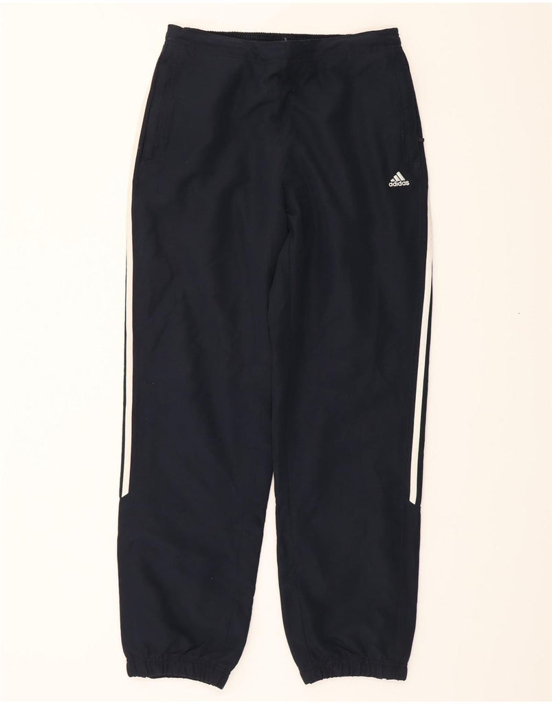 ADIDAS Womens Tracksuit Trousers Joggers UK 14 Medium Navy Blue Polyester Vintage Adidas and Second-Hand Adidas from Messina Hembry 