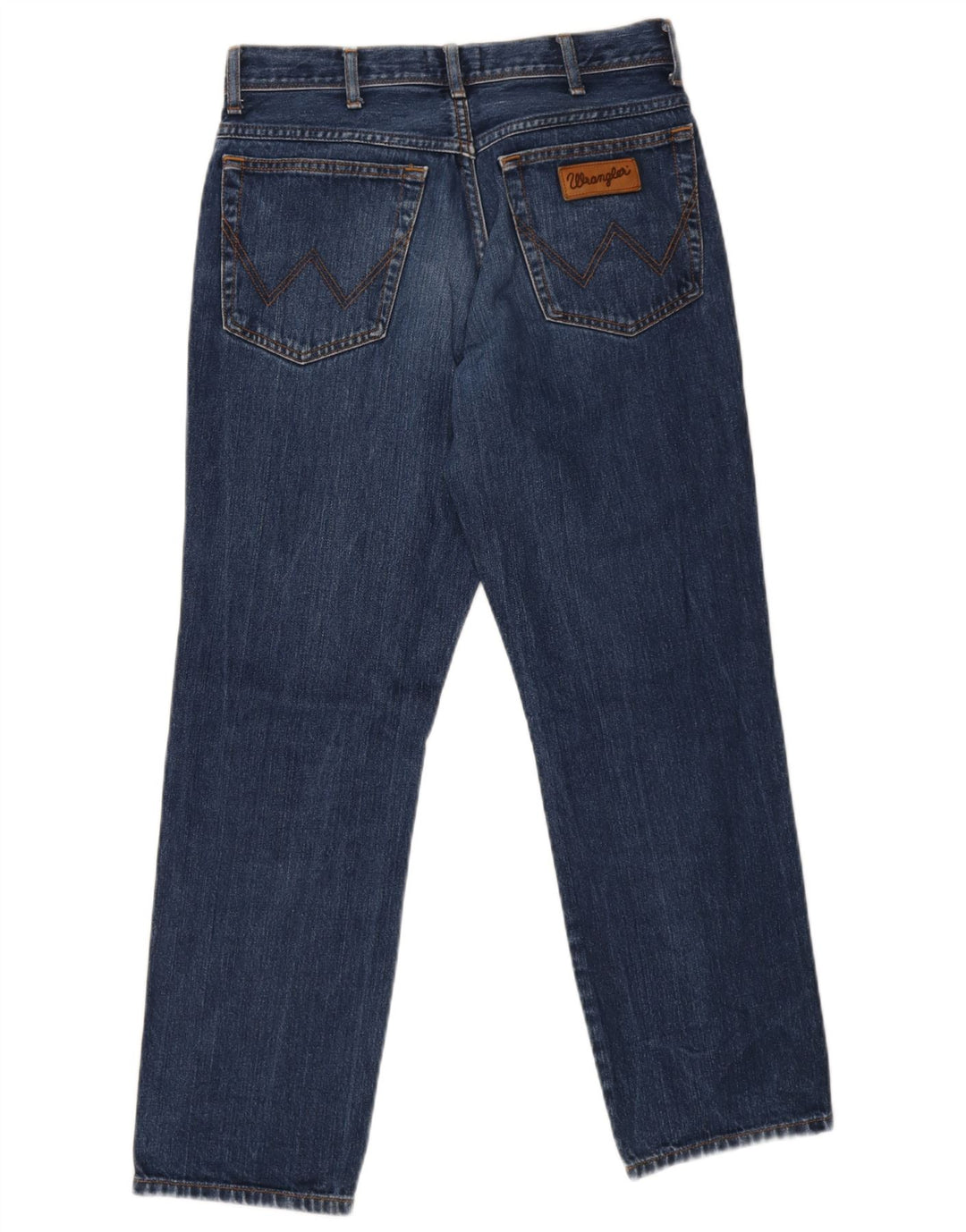Wrangler Mens Straight Jeans W32 L30 Blue Cotton