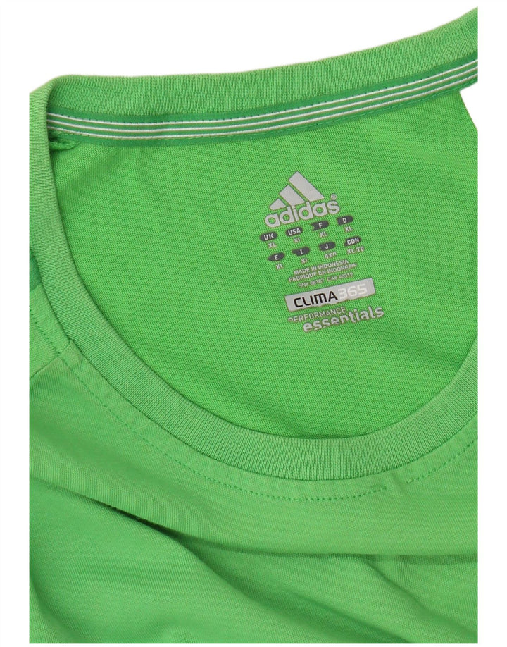 ADIDAS Mens Clima 365 T-Shirt Top XL Green