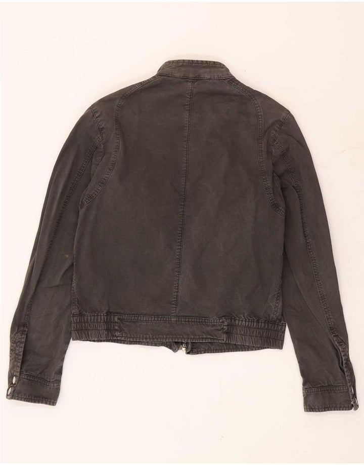 Gas Womens Bomber Jacket UK 14 Medium Grey