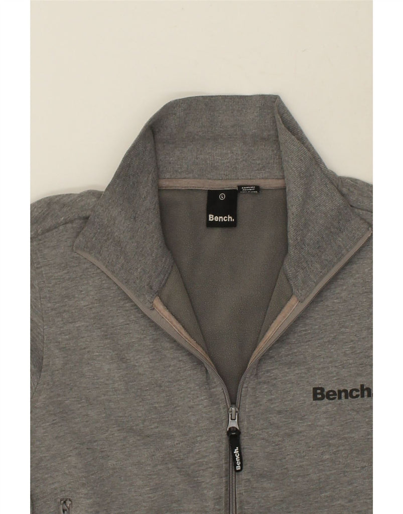 BENCH Mens Tracksuit Top Jacket Large Grey Cotton | Vintage Bench | Thrift | Second-Hand Bench | Used Clothing | Messina Hembry 