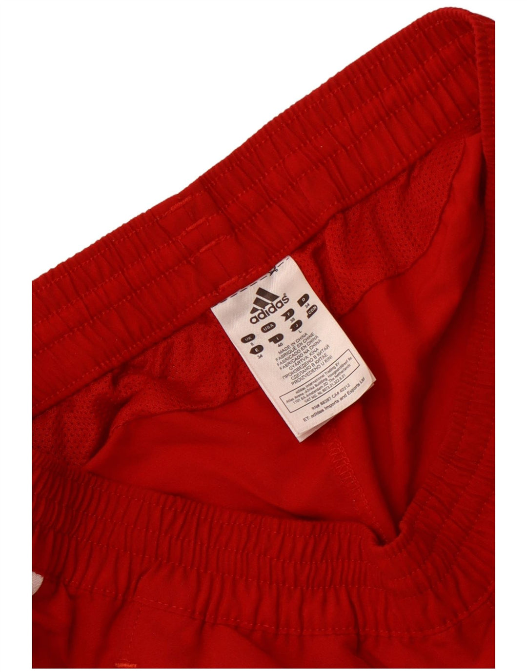 Adidas Womens Climalite Sport Shorts UK 8 Small Red Polyester