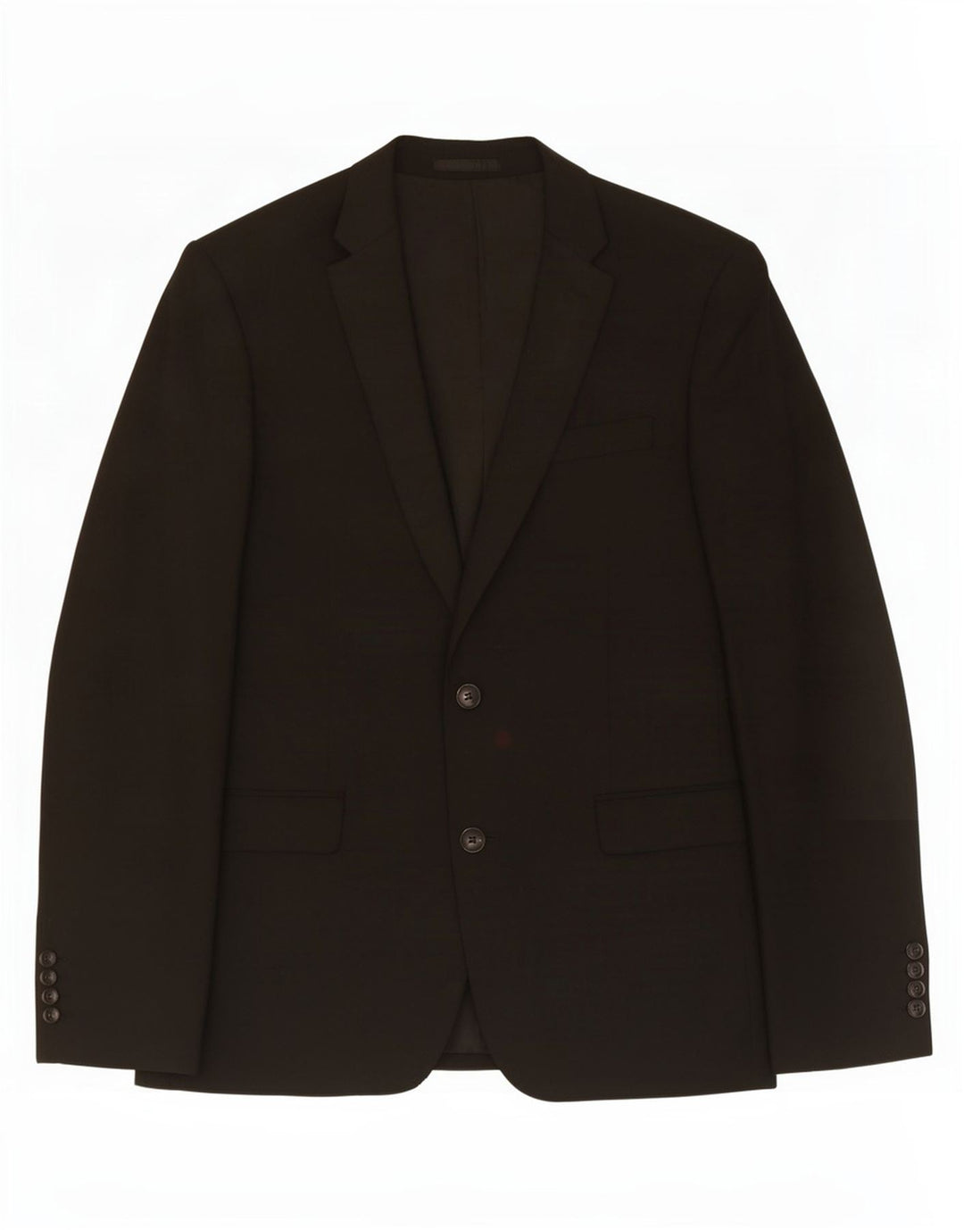 John Lewis Mens 2 Button Blazer Jacket UK 40 Large Black Polyester