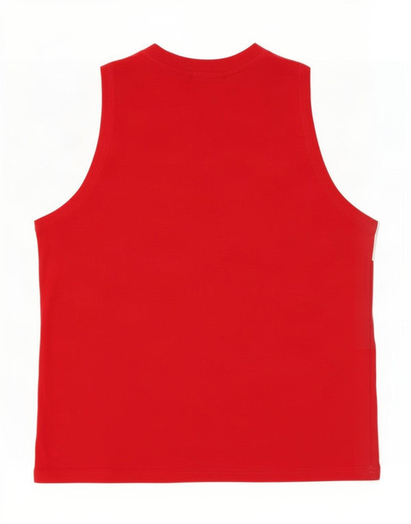 Fila Boys Graphic Vest Top 13-14 Years XL Red Colourblock