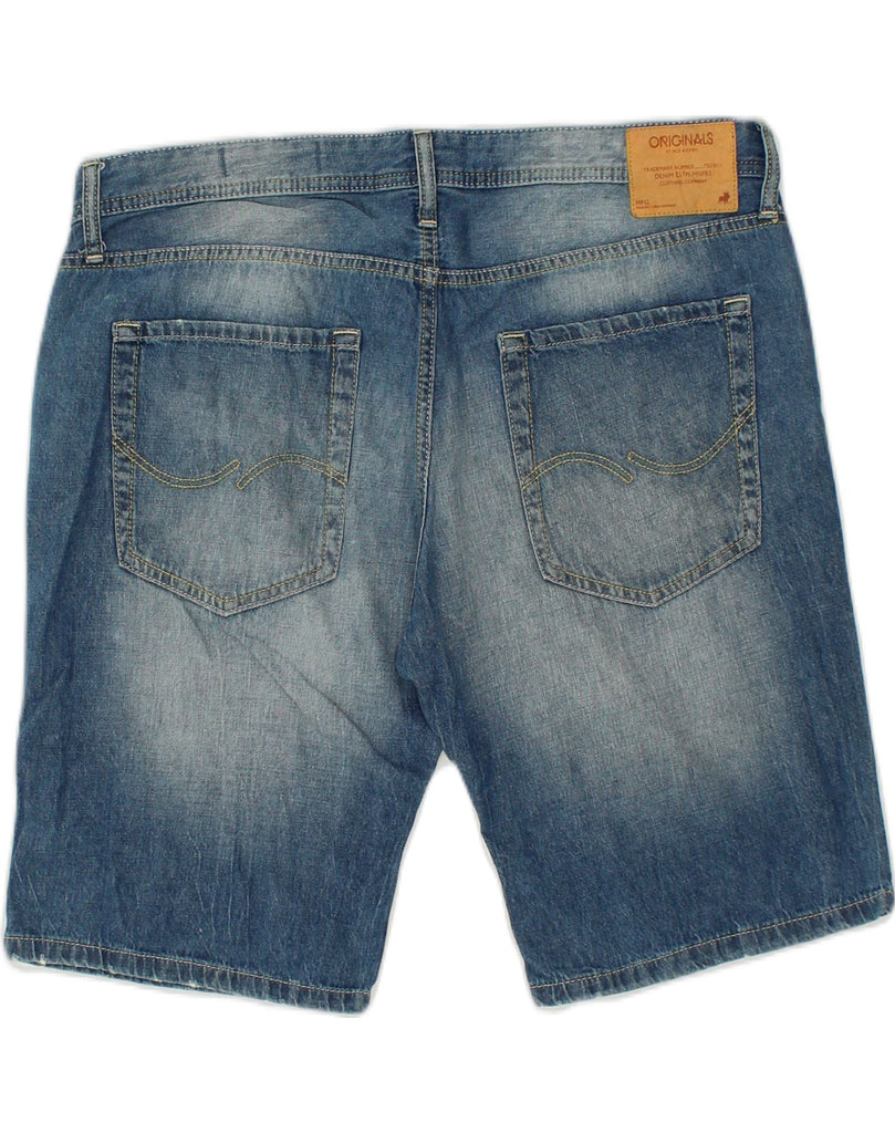 VINTAGE Mens Denim Shorts W40 XL Blue Cotton | Vintage Vintage | Thrift | Second-Hand Vintage | Used Clothing | Messina Hembry 