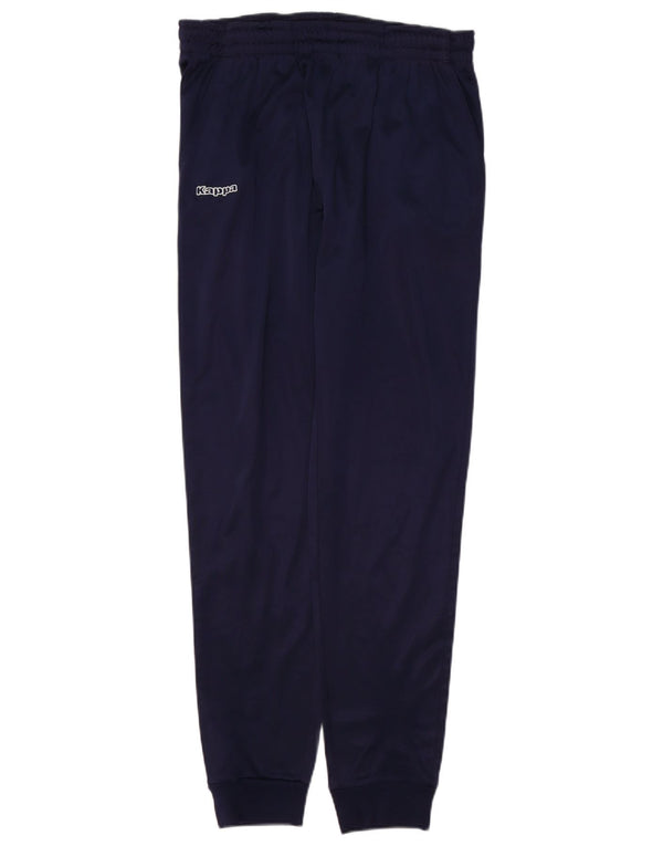 KAPPA Mens Tracksuit Trousers Joggers Medium Navy Blue Polyester