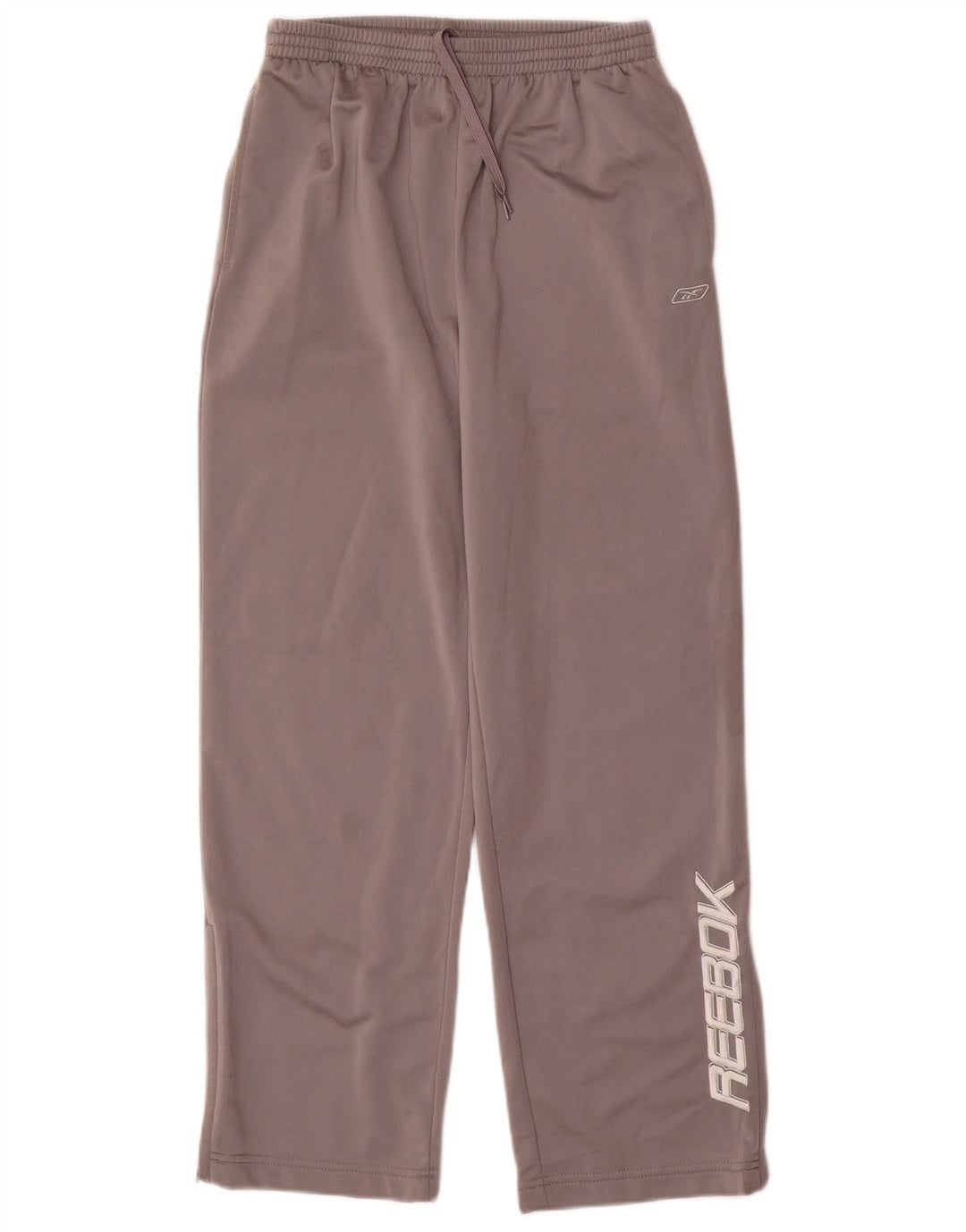 Reebok Boys Graphic Tracksuit Trousers 13-14 Years Grey Polyester