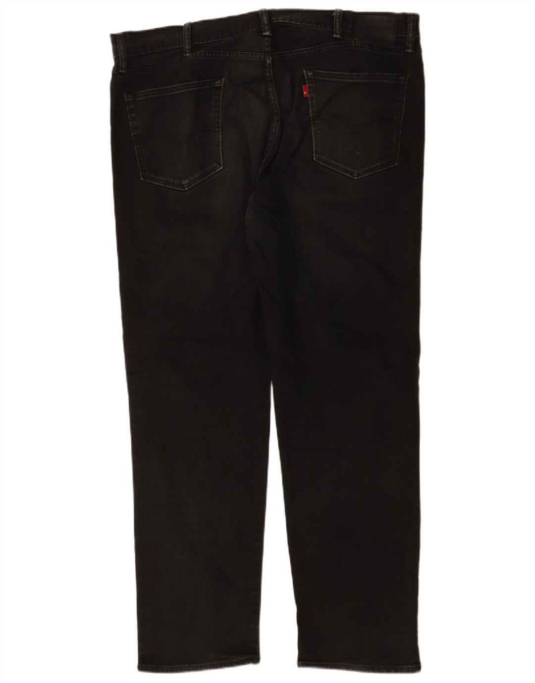 Levi's Mens Straight Jeans W42 L31 Black Cotton
