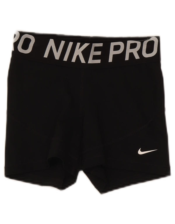 Nike Womens Graphic Sport Shorts UK 4 XS Black