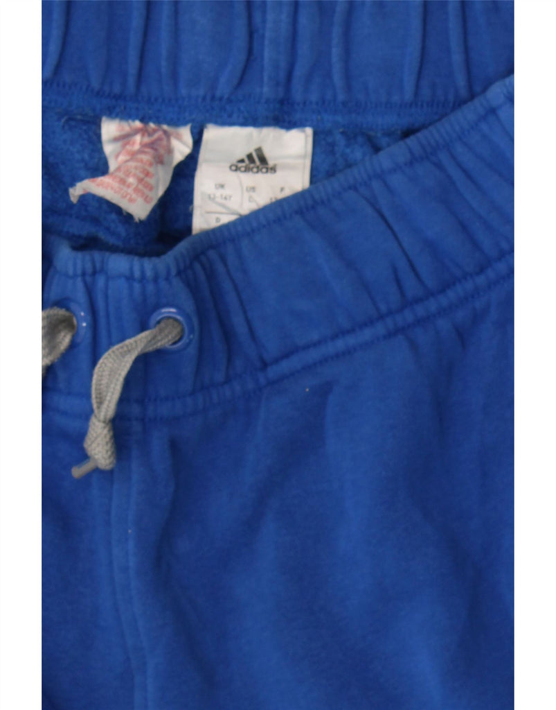 ADIDAS Boys Graphic Tracksuit Trousers Joggers 13-14 Years  Blue Cotton Vintage Adidas and Second-Hand Adidas from Messina Hembry 