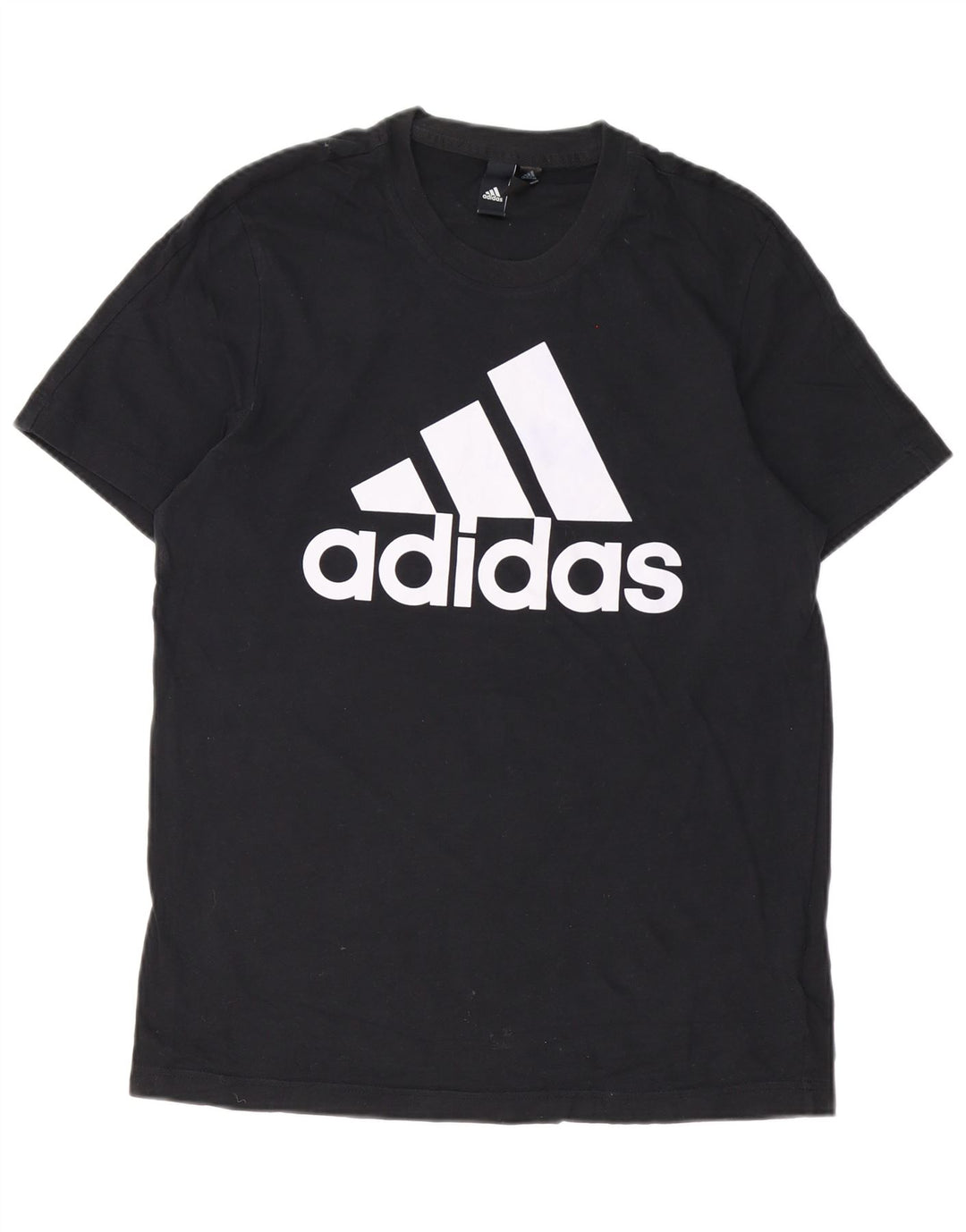 Adidas Mens Graphic T-Shirt Top Medium Black Cotton