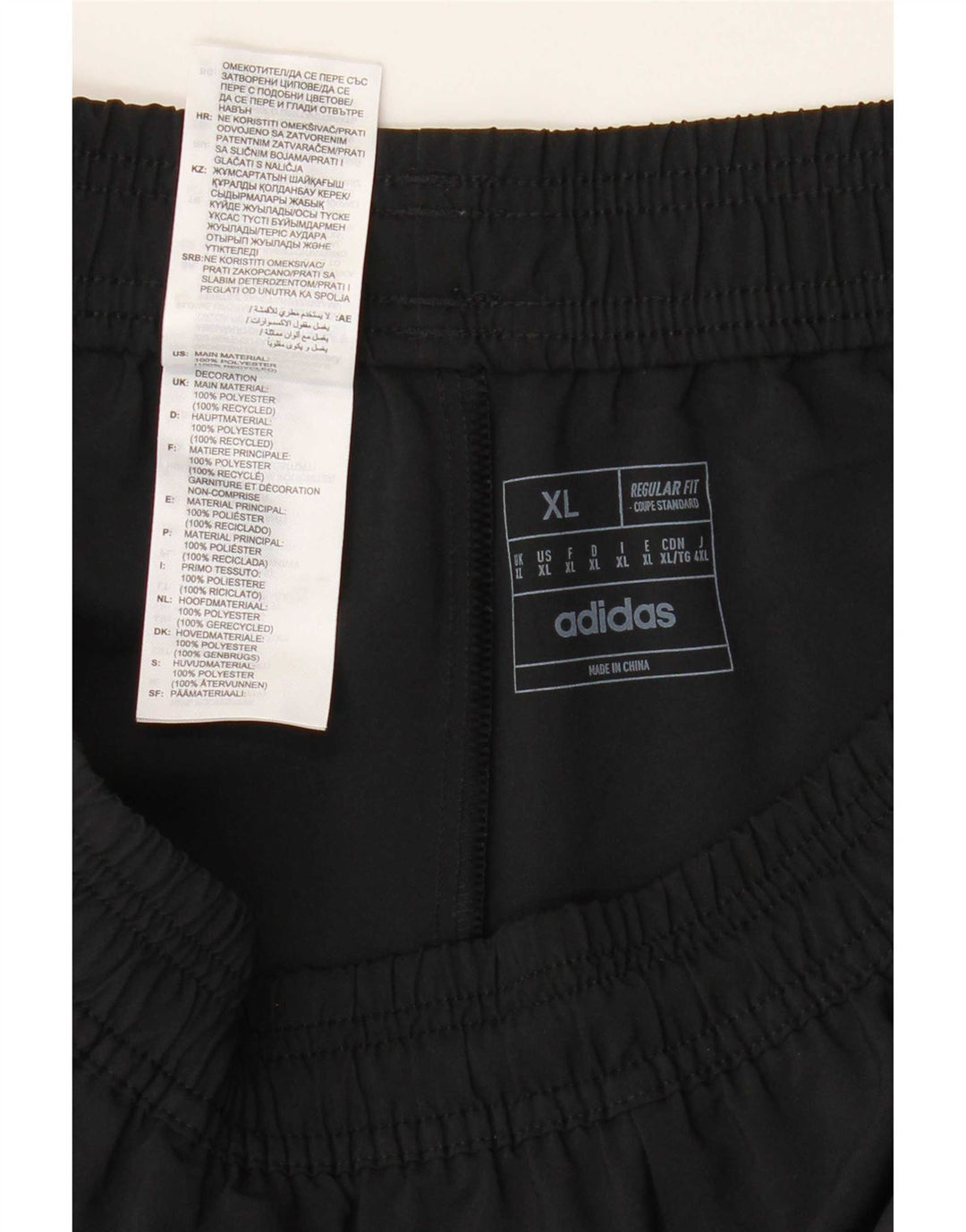 Adidas Mens Aeroready Regular Fit Sport Shorts XL Black Polyester