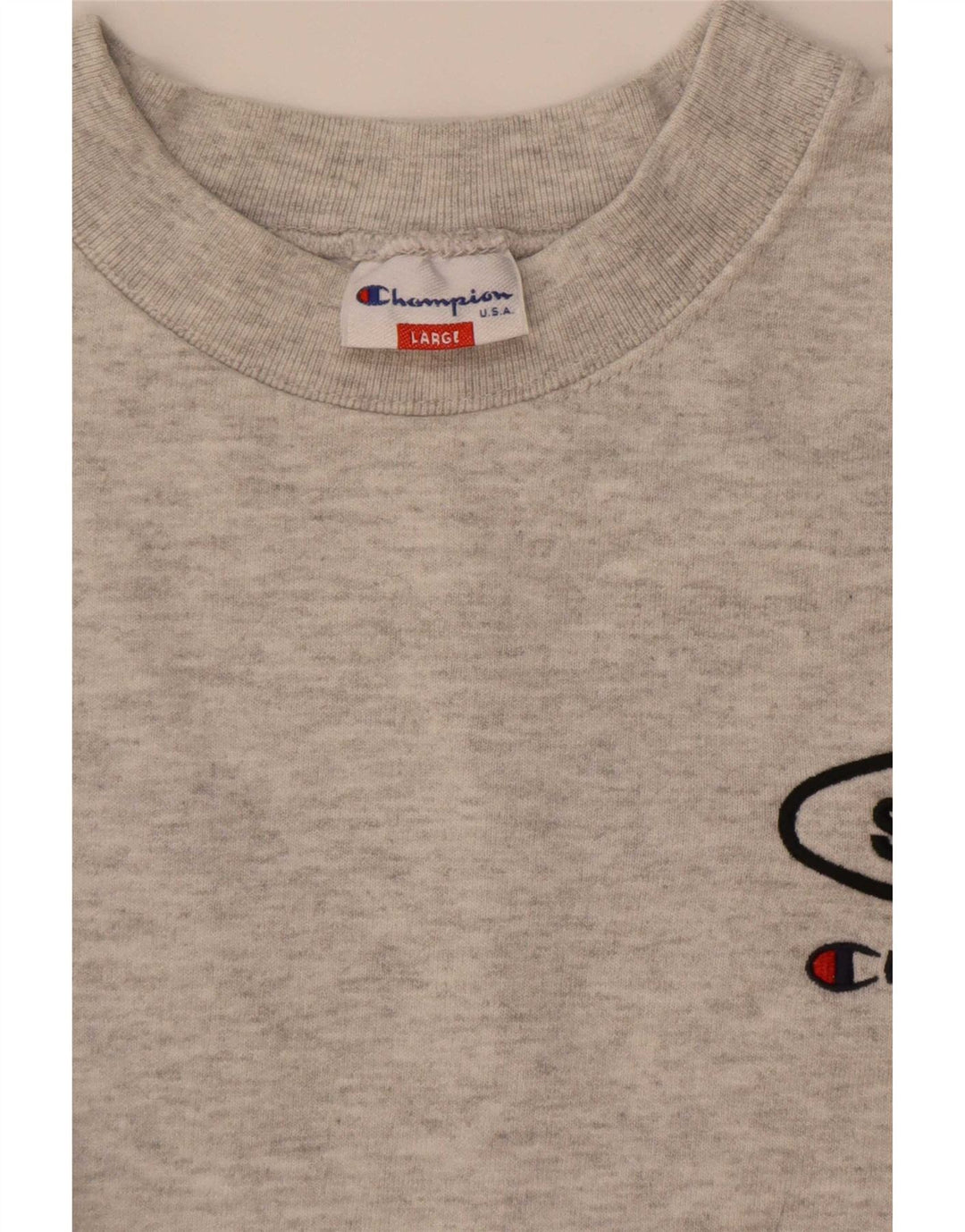 Champion Womens Oversized Sweatshirt Jumper UK 16 Large Grey Flecked