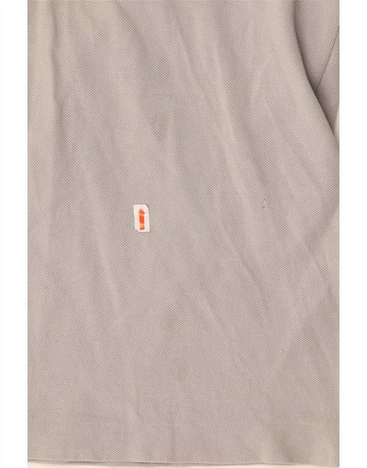 LACOSTE Mens Polo Shirt Size 4 Medium Grey Cotton