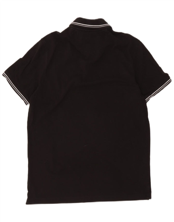 Bugatti Mens Polo Shirt Medium Black Striped