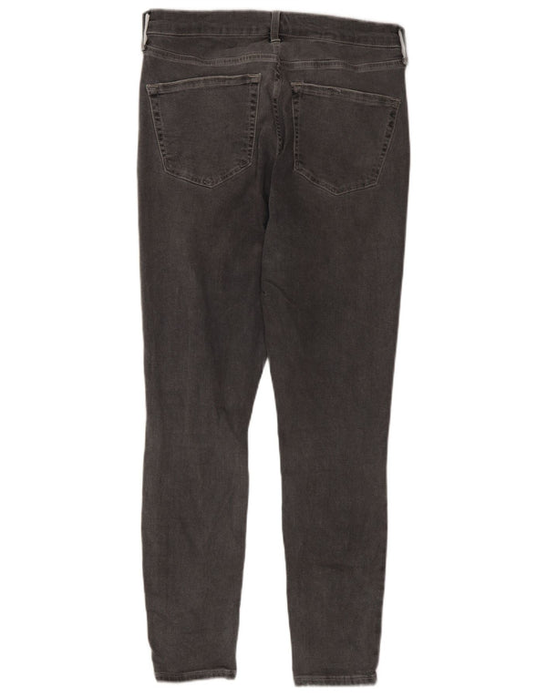 Topshop Womens Distressed Slim Jeans W30 L26 Grey Cotton