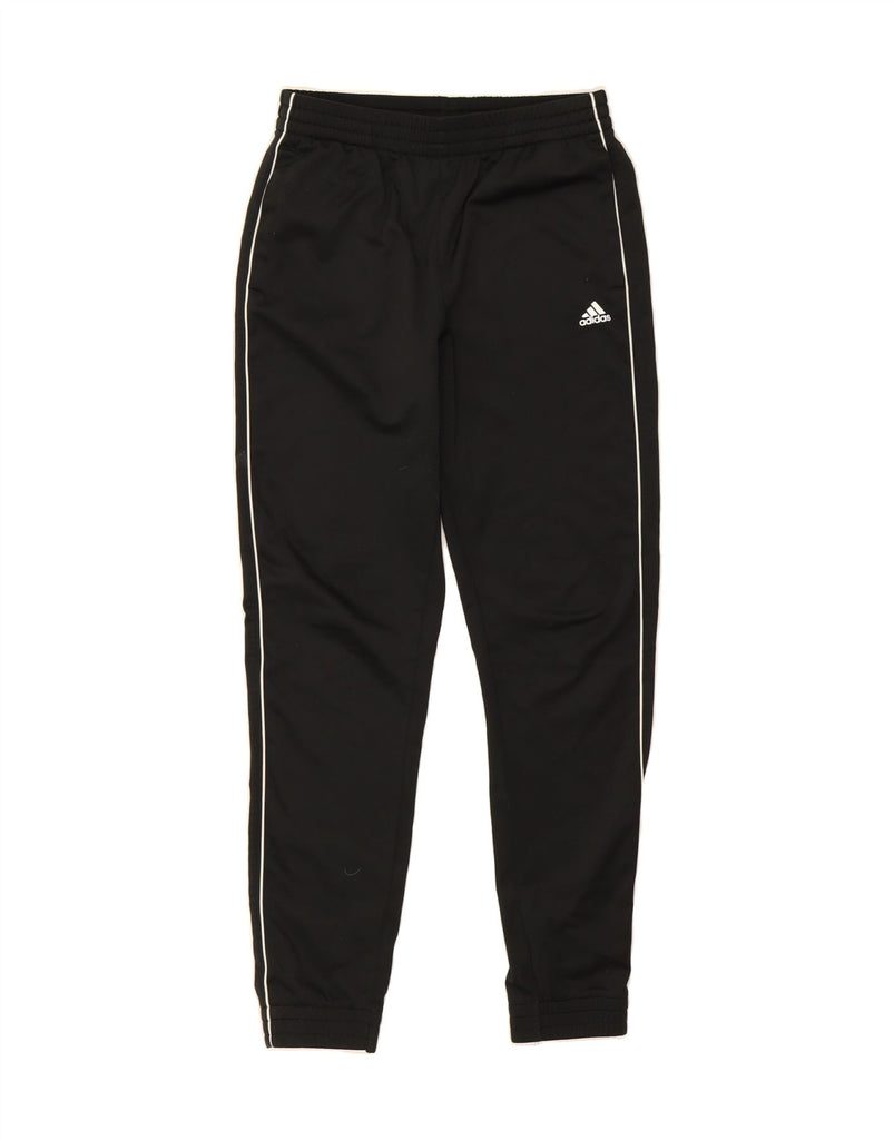 ADIDAS Boys Tracksuit Trousers Joggers 13-14 Years  Black Polyester Vintage Adidas and Second-Hand Adidas from Messina Hembry 