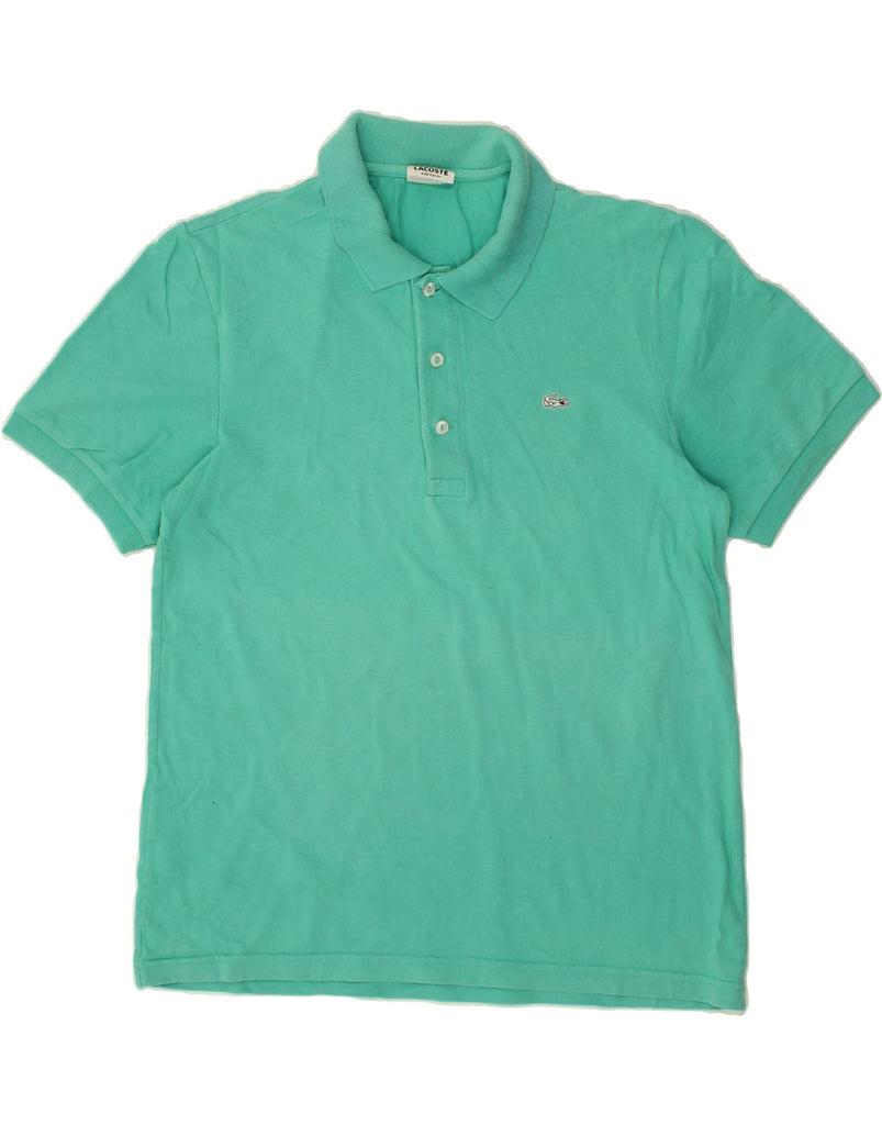 LACOSTE Mens Polo Shirt Size 4 Medium Green Cotton | Vintage Lacoste | Thrift | Second-Hand Lacoste | Used Clothing | Messina Hembry 