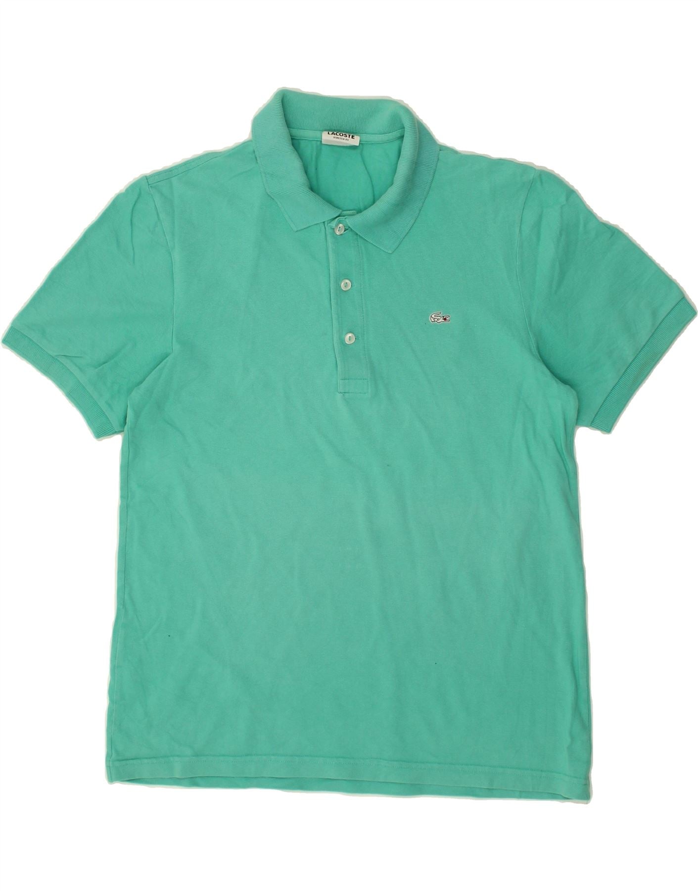 LACOSTE Polo Homme Taille 4 Coton Vert Moyen